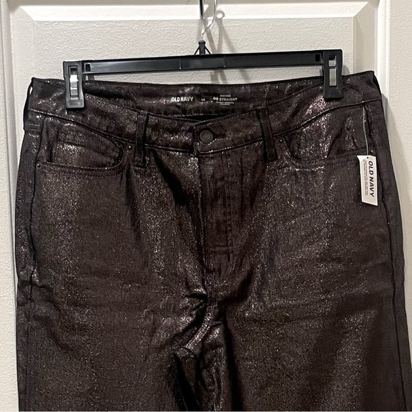 NEW…Old Navy High-Waisted Shine OG Straight Ankle Jeans - Picture 4 of 4